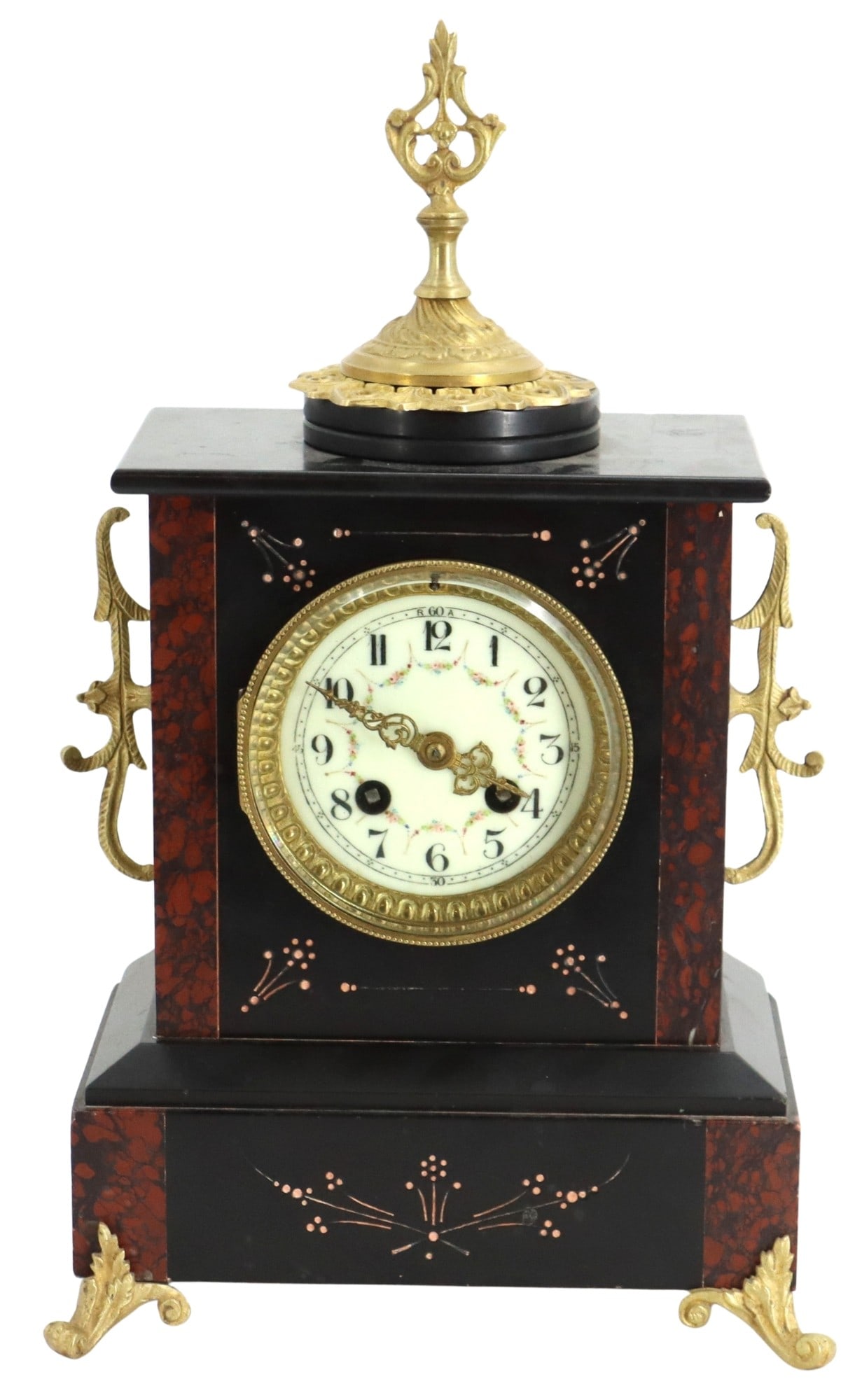 19th Century French Mantel Clock with Tortoiseshell Case (1 of 18)
