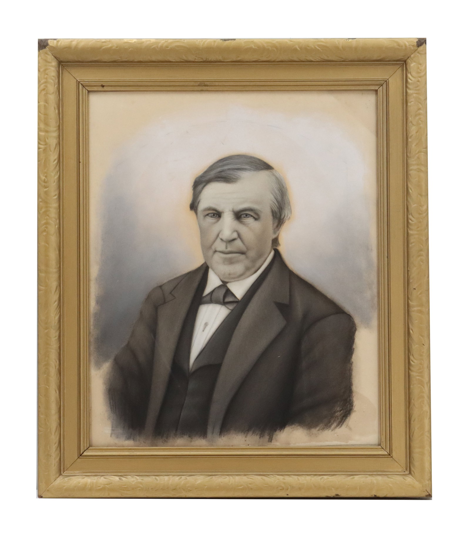 19th Century Charcoal on Paper Portrait of Thomas Edison (1 of 12)