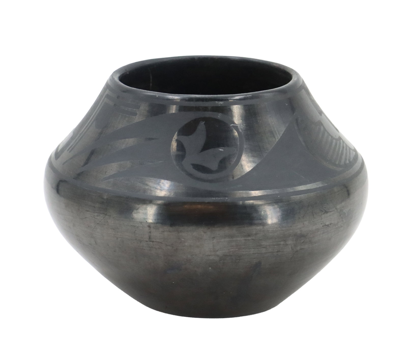 Maria (1887-1980) and Julian Martinez (1879-1943) Pueblo, Blackware Pottery Jar (1 of 14)