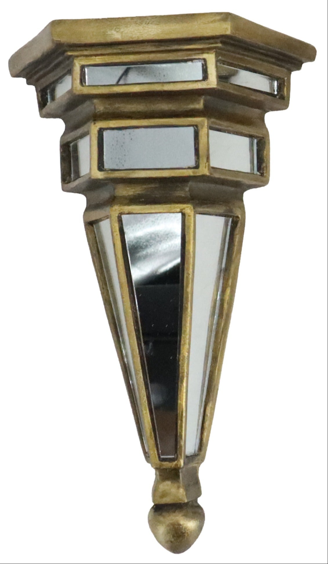Art Deco Gilt Carved and Mirrored Glass Wall Bracket (1 of 15)