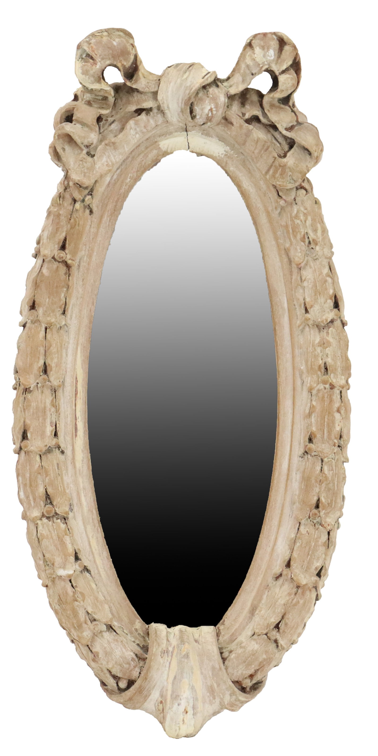 Antique French Carved Wood Mirror with Beveled Glass (1 of 12)