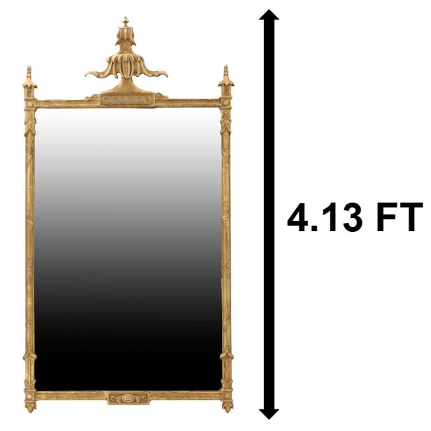 Antique Louis XVI Style Giltwood Wall Mirror (1 of 13)