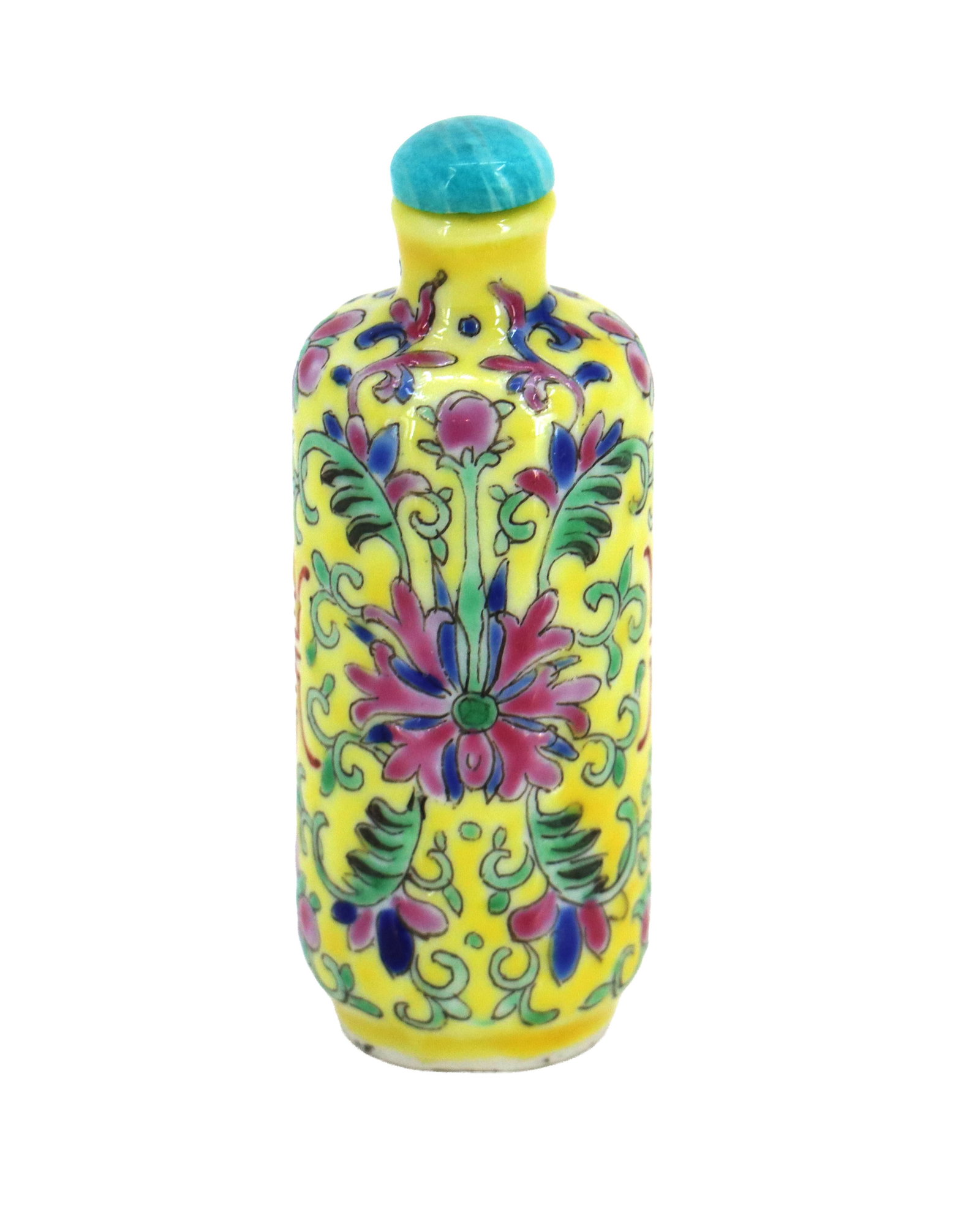 Chinese Qing Dynasty Style Painted Porcelain Snuff Bottle (1 of 14)