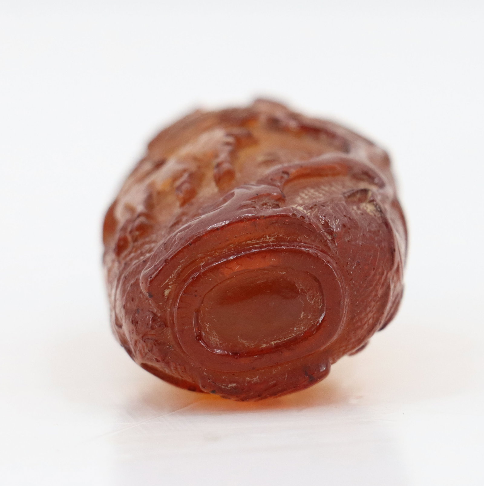 Chinese Amber Snuff Bottle - 13