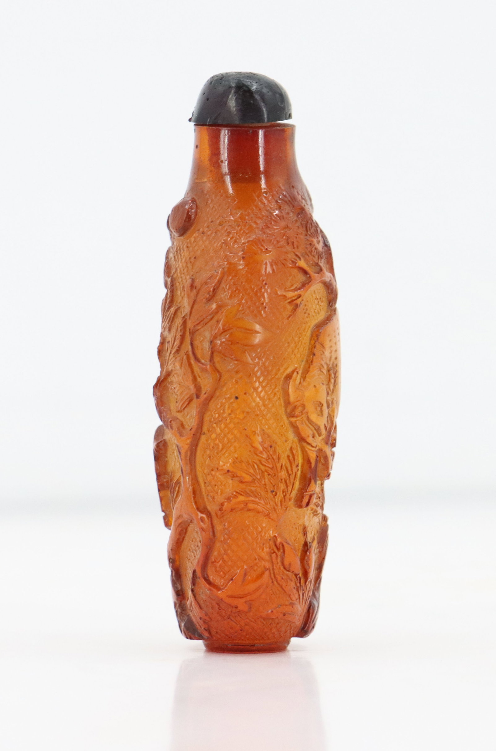 Chinese Amber Snuff Bottle - 4