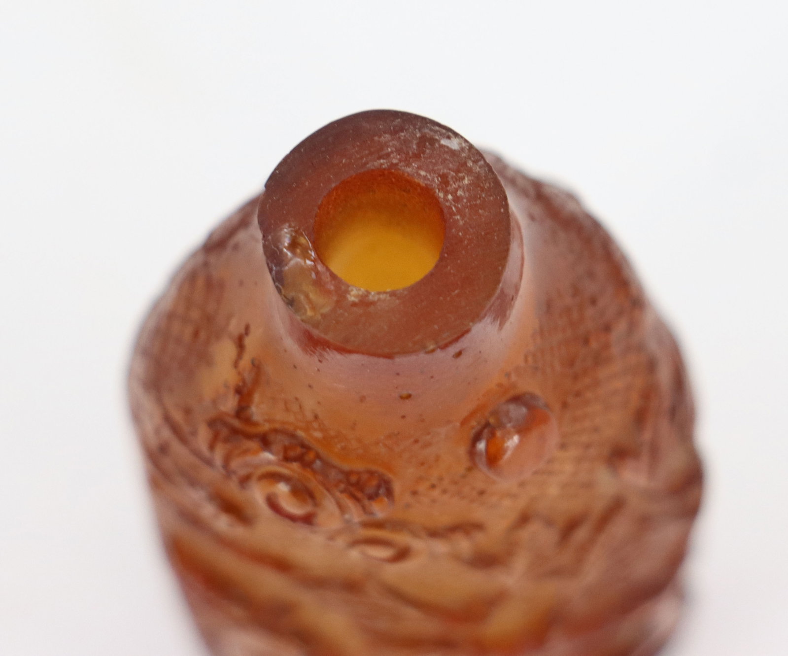 Chinese Amber Snuff Bottle - 8
