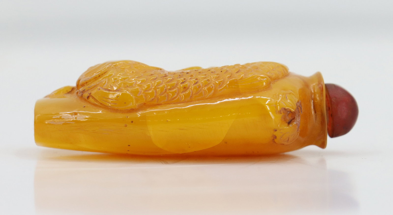 Chinese Amber Snuff Bottle - 4