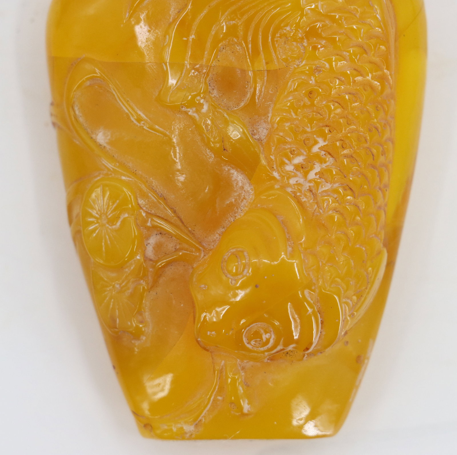 Chinese Amber Snuff Bottle - 9