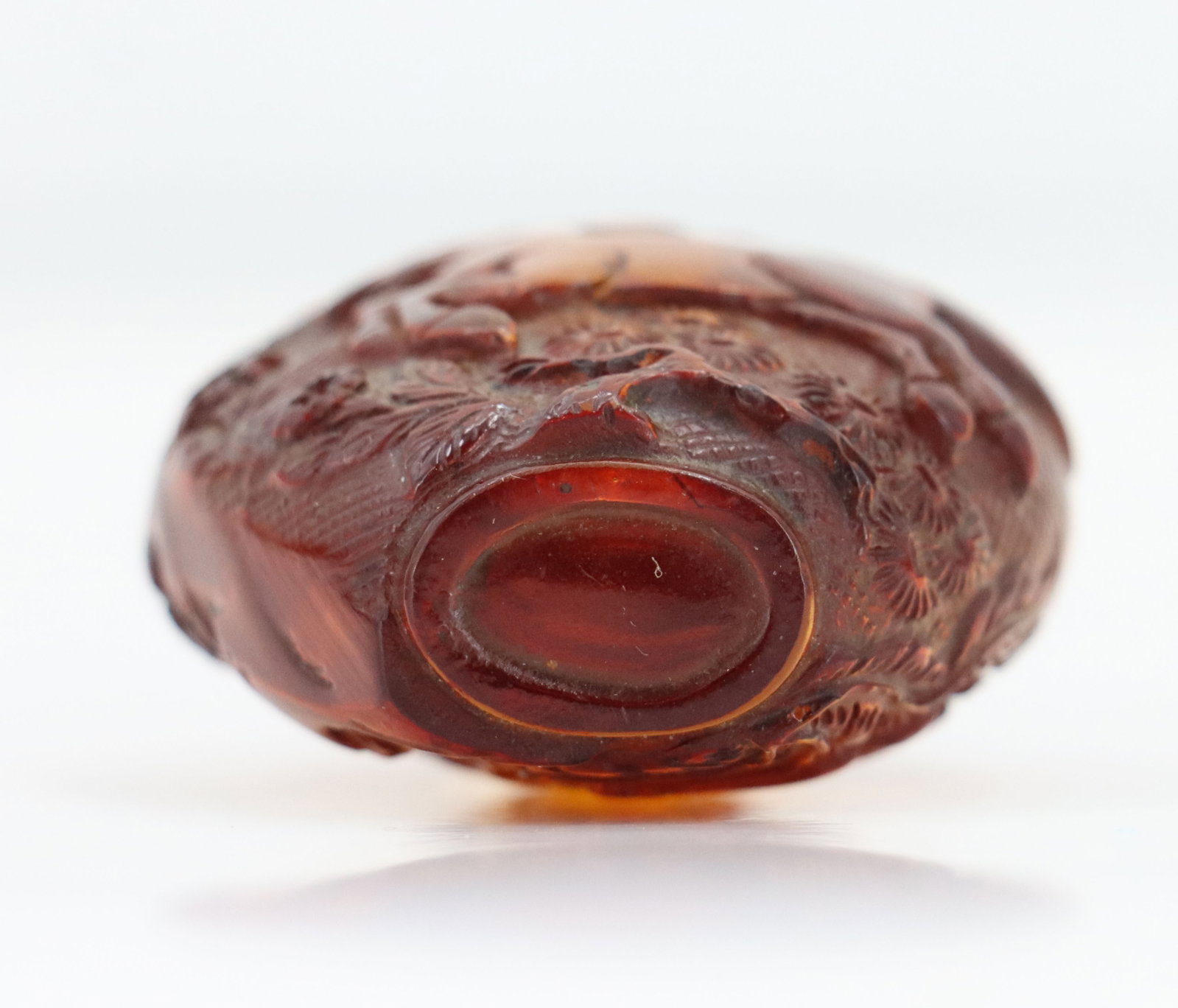 Chinese Amber Snuff Bottle - 14