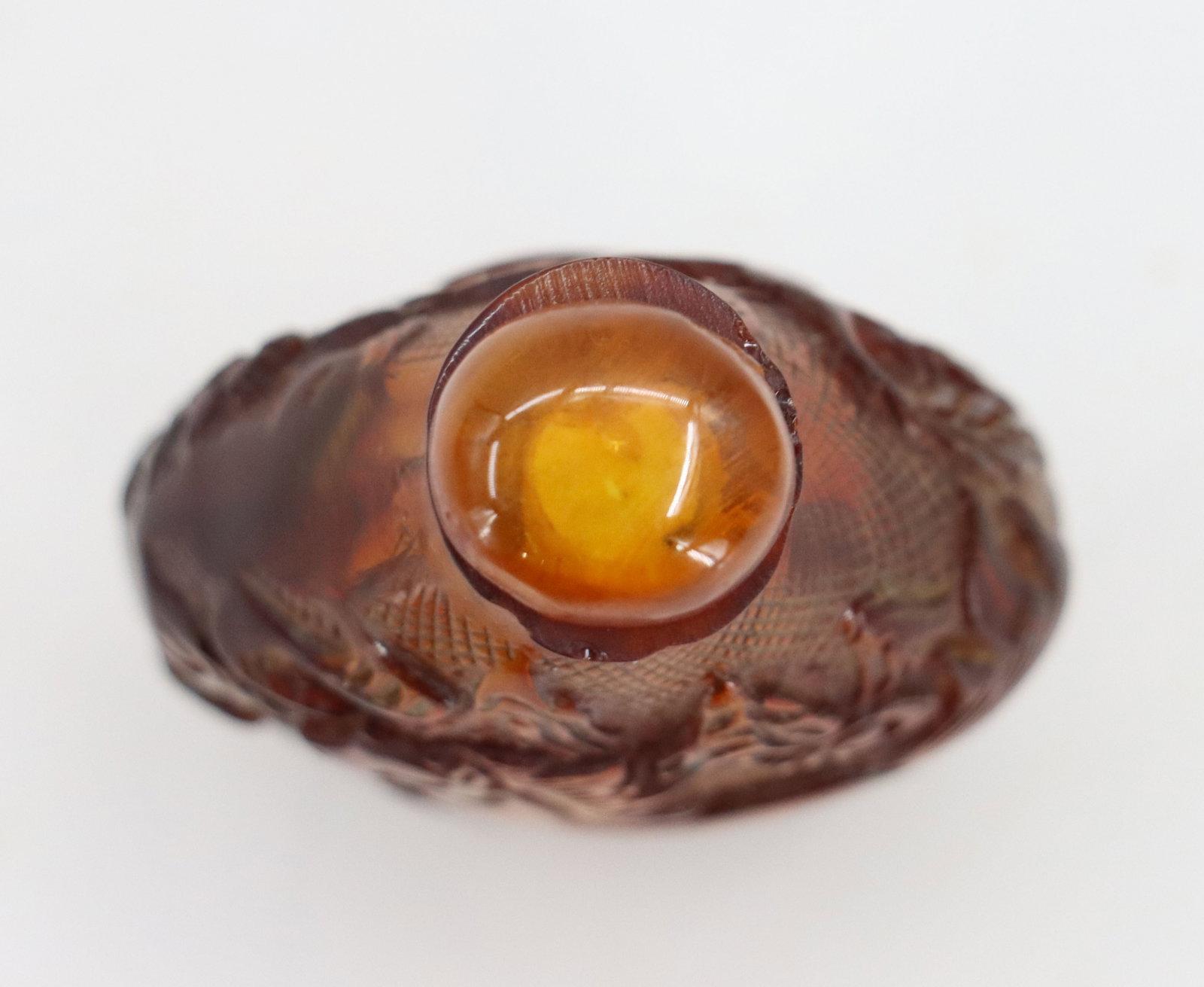 Chinese Amber Snuff Bottle - 7