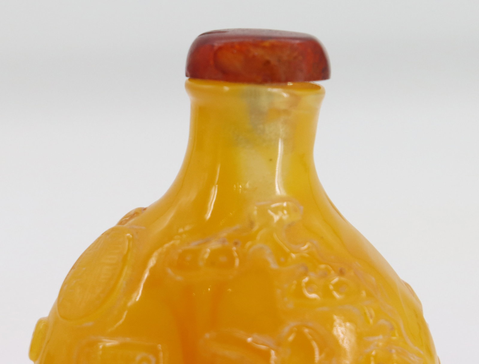 Chinese Amber Snuff Bottle - 10
