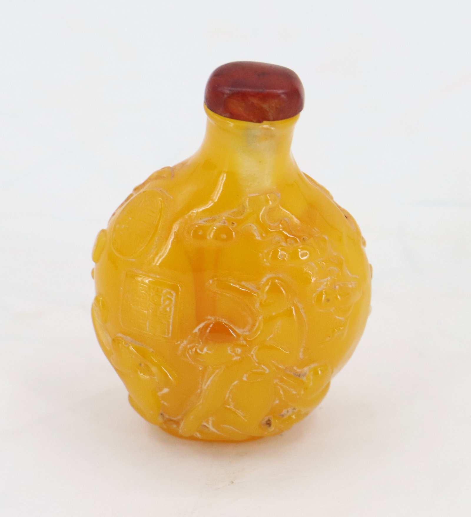 Chinese Amber Snuff Bottle - 2