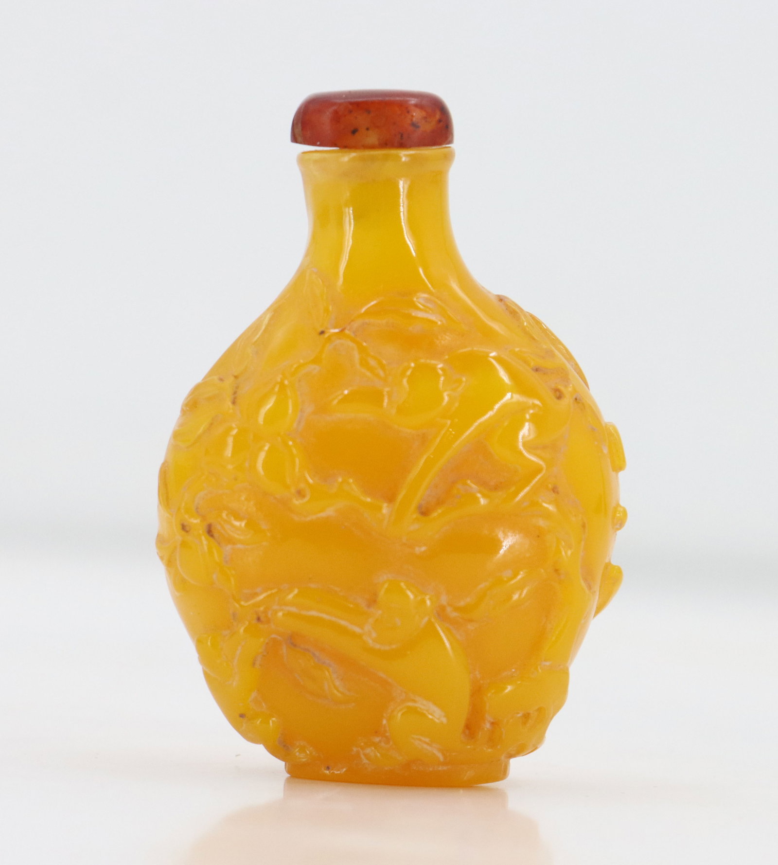 Chinese Amber Snuff Bottle - 5