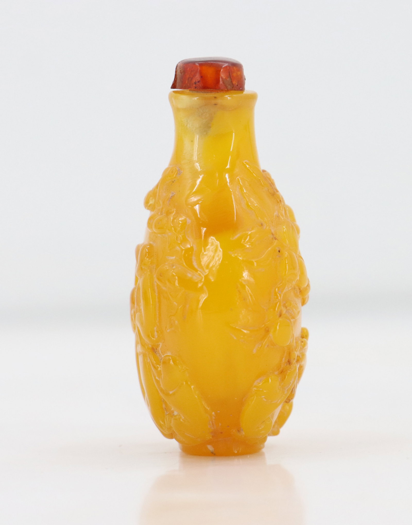 Chinese Amber Snuff Bottle - 6