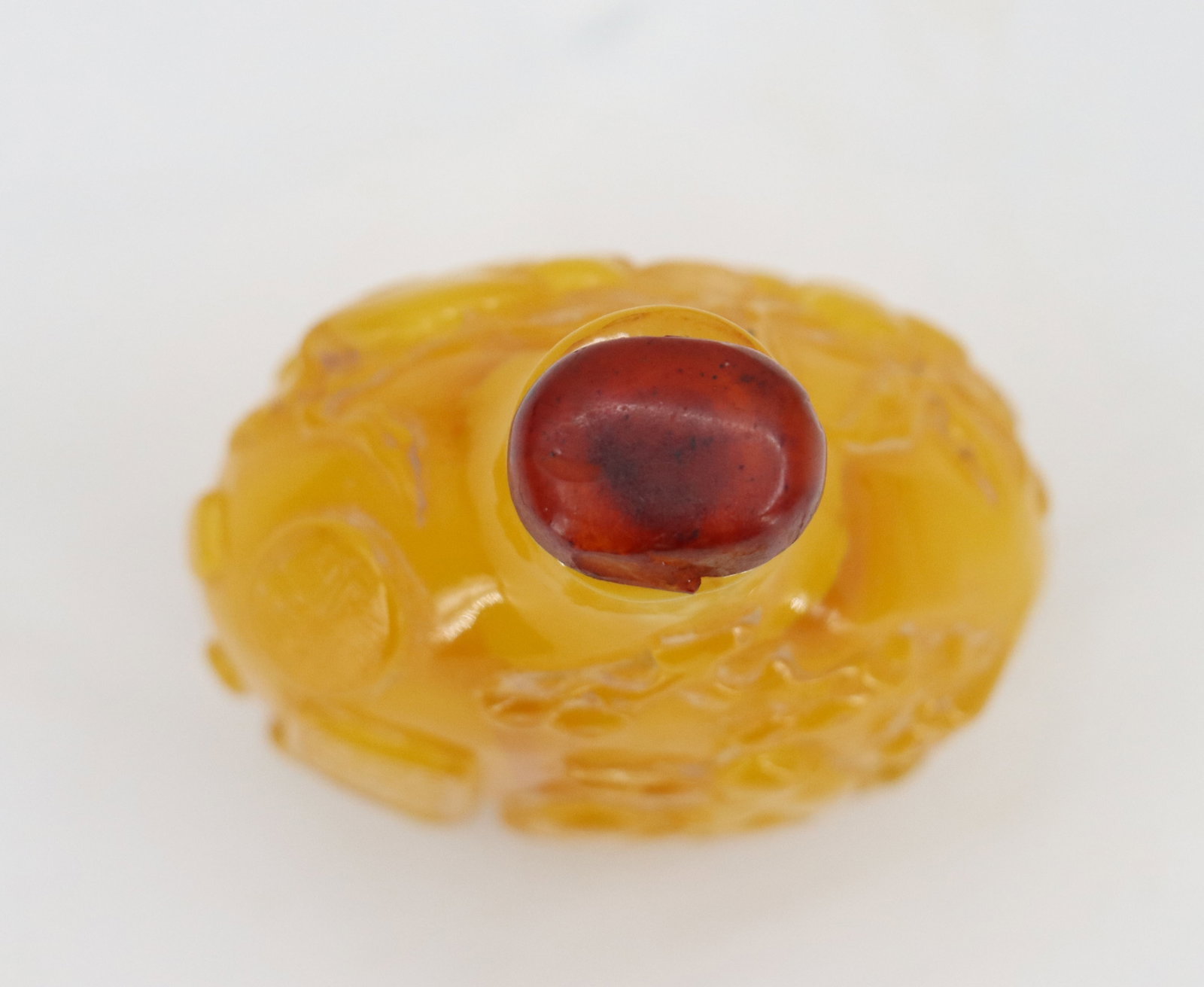 Chinese Amber Snuff Bottle - 7