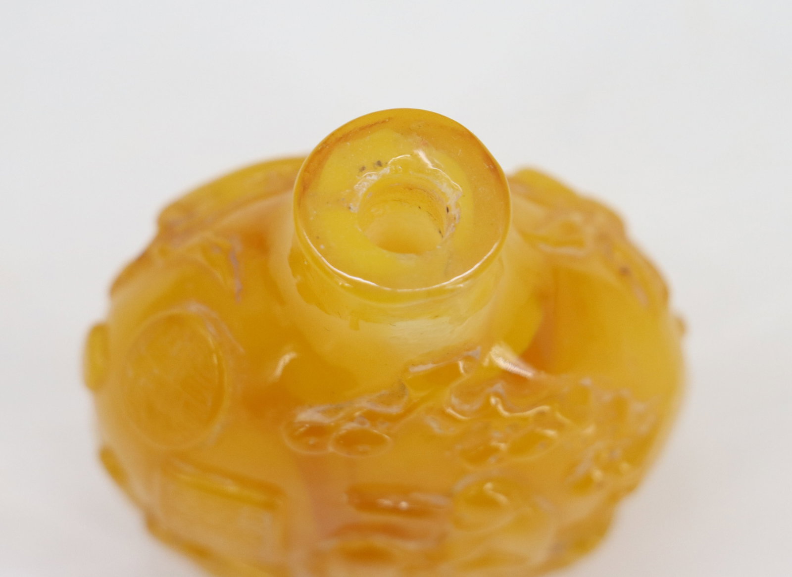 Chinese Amber Snuff Bottle - 8