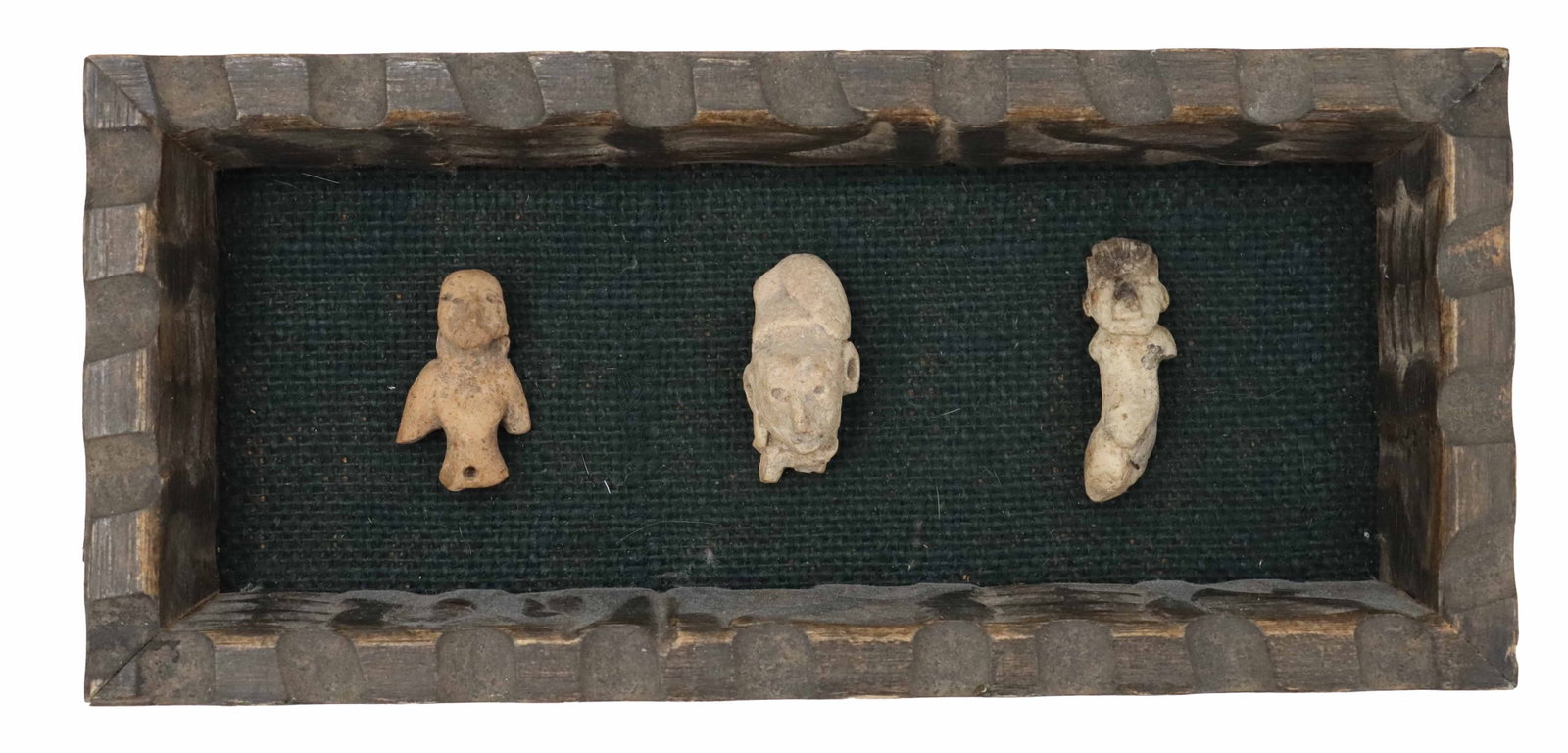 Framed Early Nayarit Mexico Carved Stone Figures (1 of 15)