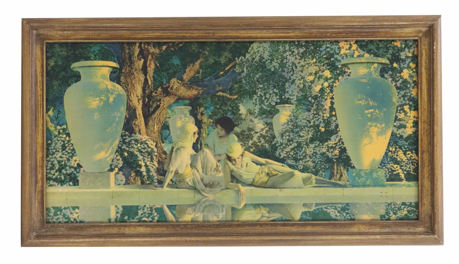 Maxfield Parrish (1870-1966) American, Vintage Lithograph Print "The Garden of Allah" (1 of 7)