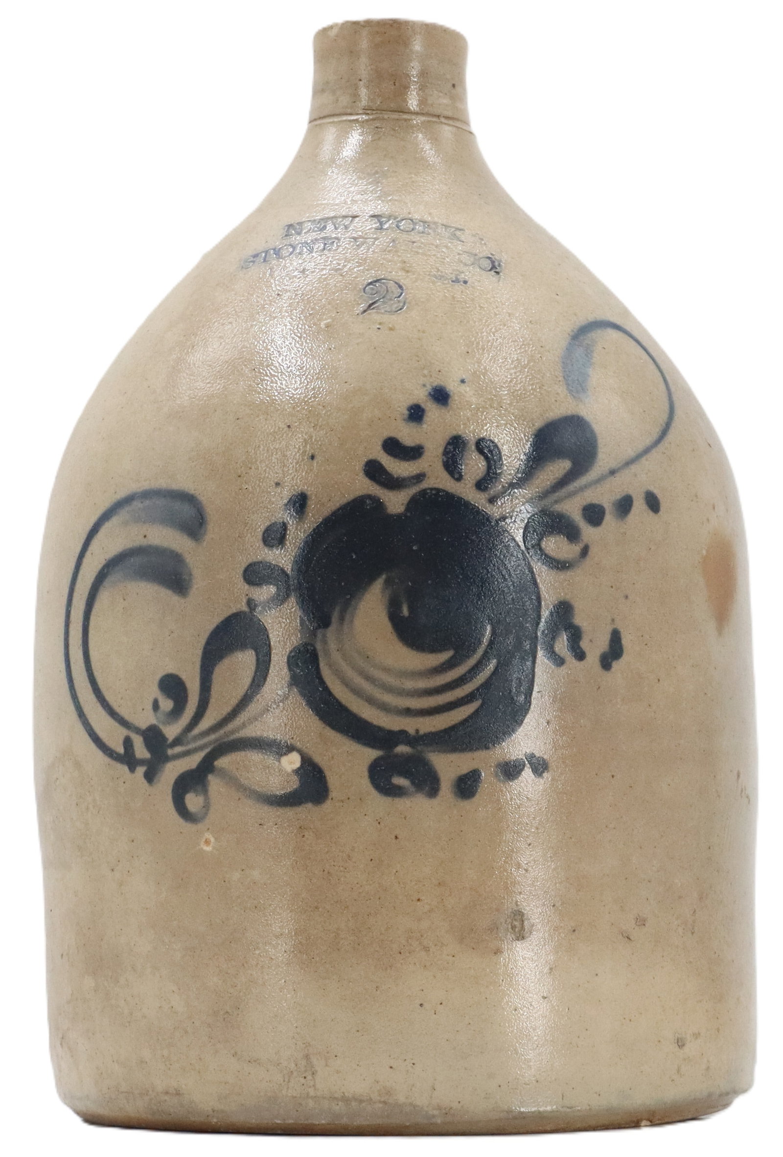 19th Century American, Decorated Stoneware Jug (1 of 18)