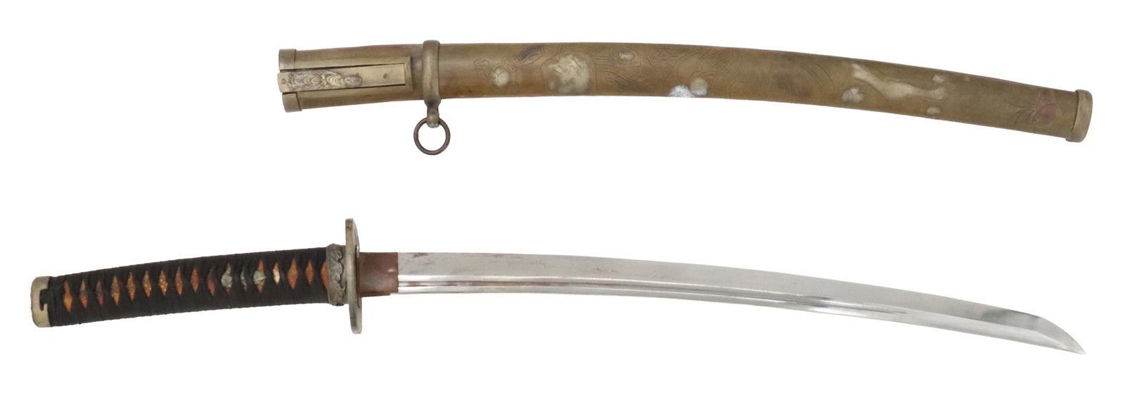 Reproduction World War II Japanese Naval Officers Shin-Gunto Wakizashi and Scabbard (1 of 18)