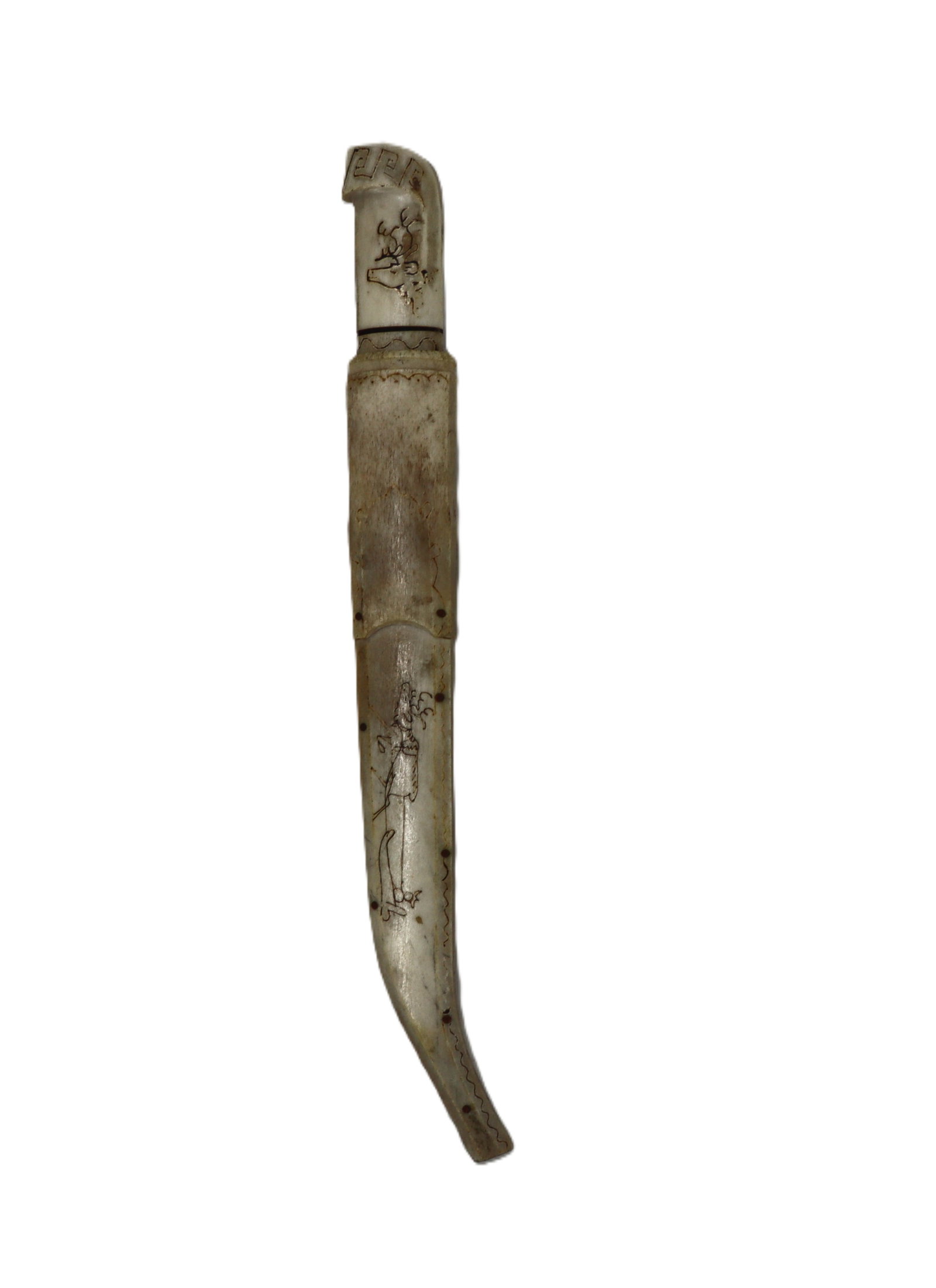 Carved and Engraved Arctic Region Sami Knife (1 of 13)