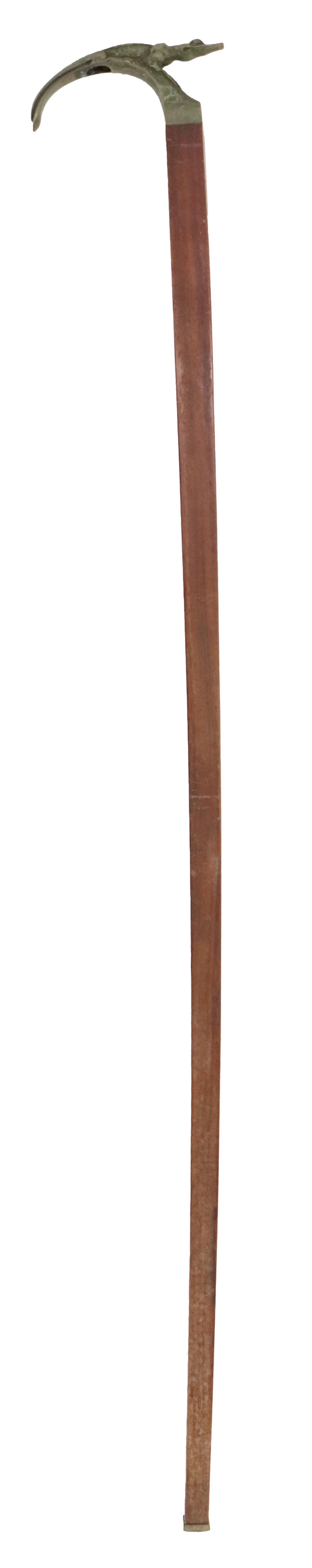 Antique Walking Stick with Bronze Alligator Handle (1 of 14)