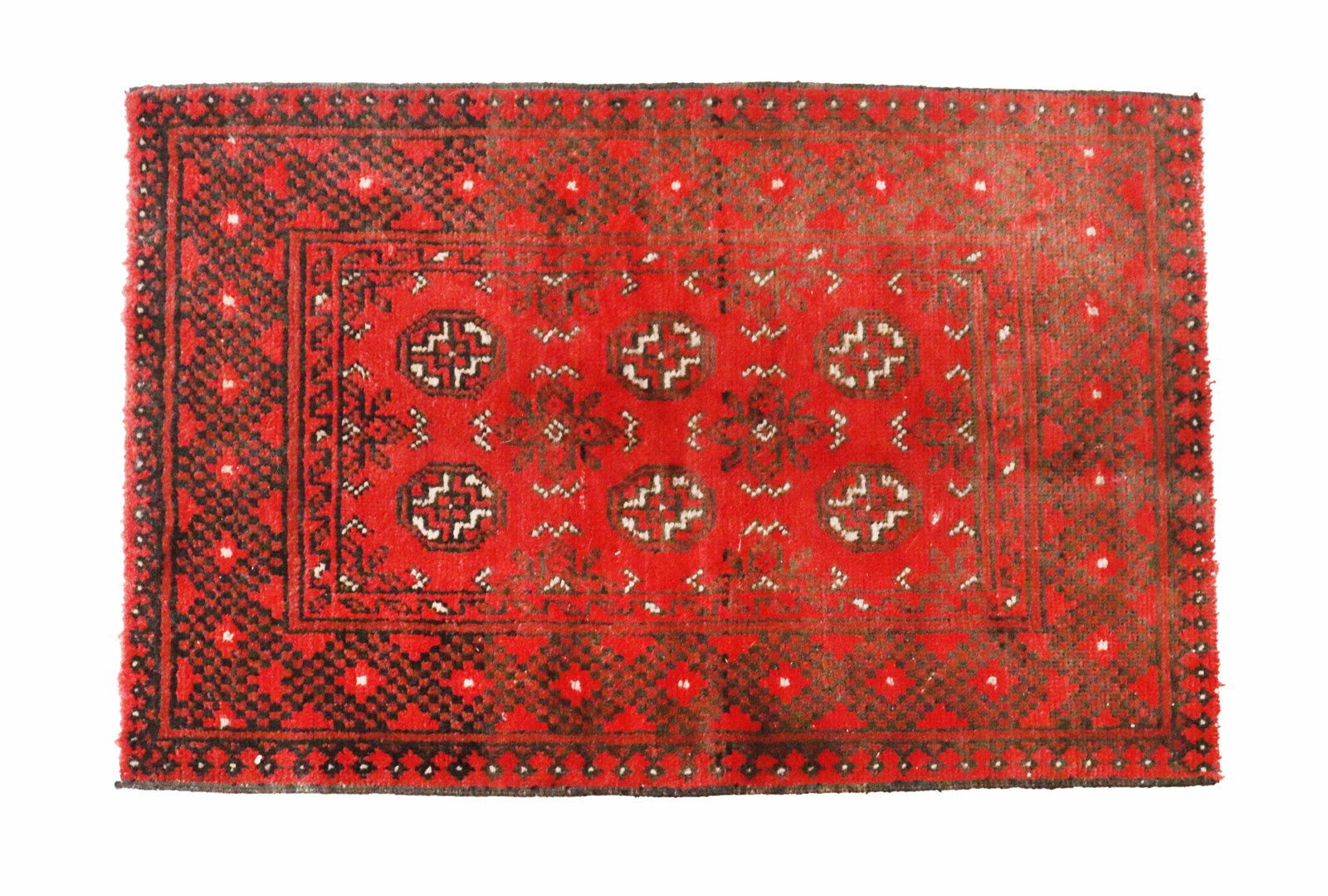 Afghan Oriental Akcha Hand Knotted Wool Rug (1 of 11)
