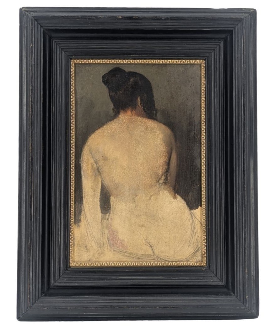 Tadeusz Waskowski (1883-1960) Polish, Oil of Nude: Tadeusz Waskowski (1883-1960) Polish, Oil of Nude. Signed on a label verso. A painter and draftsman from Kraków. He grew up in a family devoted to the arts—one that cultivated friendships