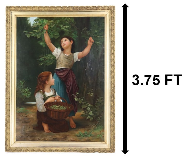 After William-Adolphe Bouguereau (1825-1905) French, Oil on Canvas Genre Scene "Harvest of (1 of 11)