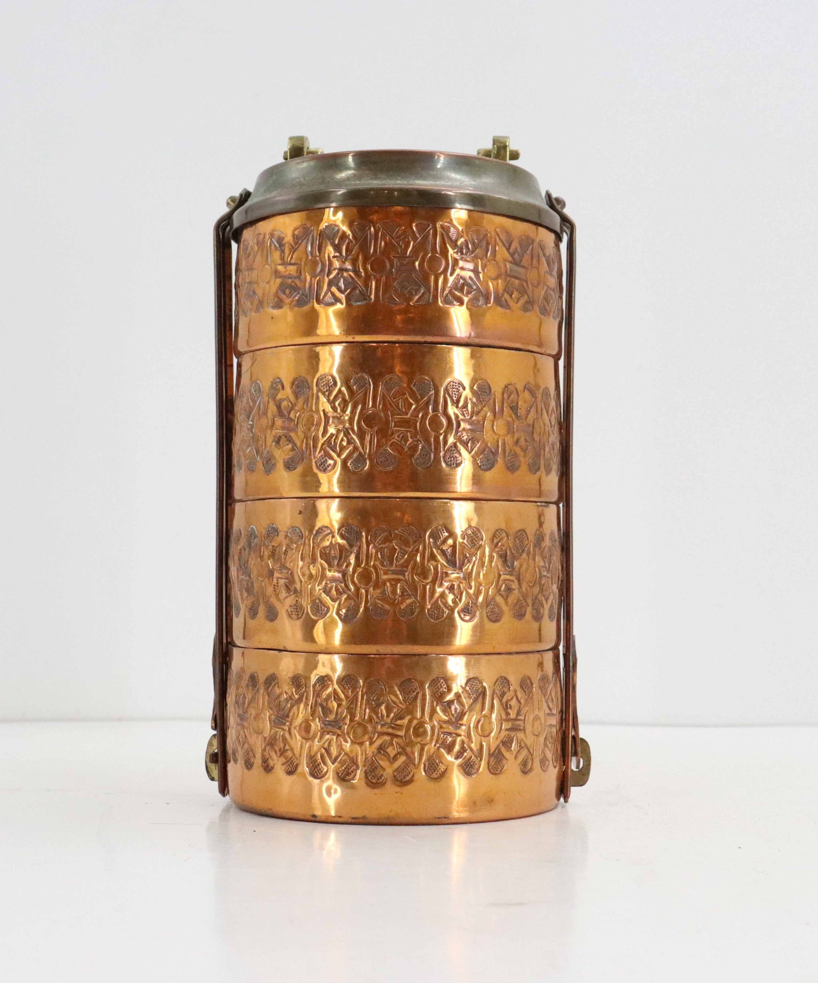 (7) Vintage Copper Serveware Items - 13
