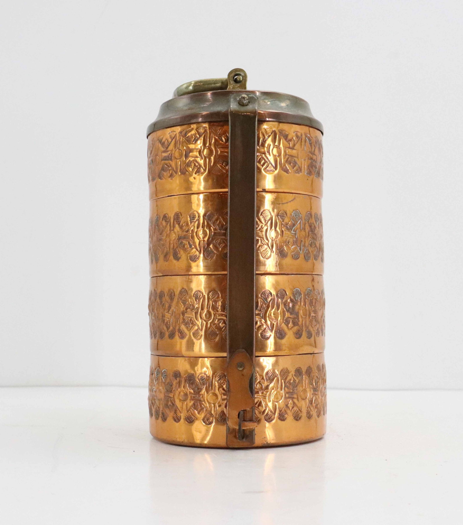 (7) Vintage Copper Serveware Items - 14