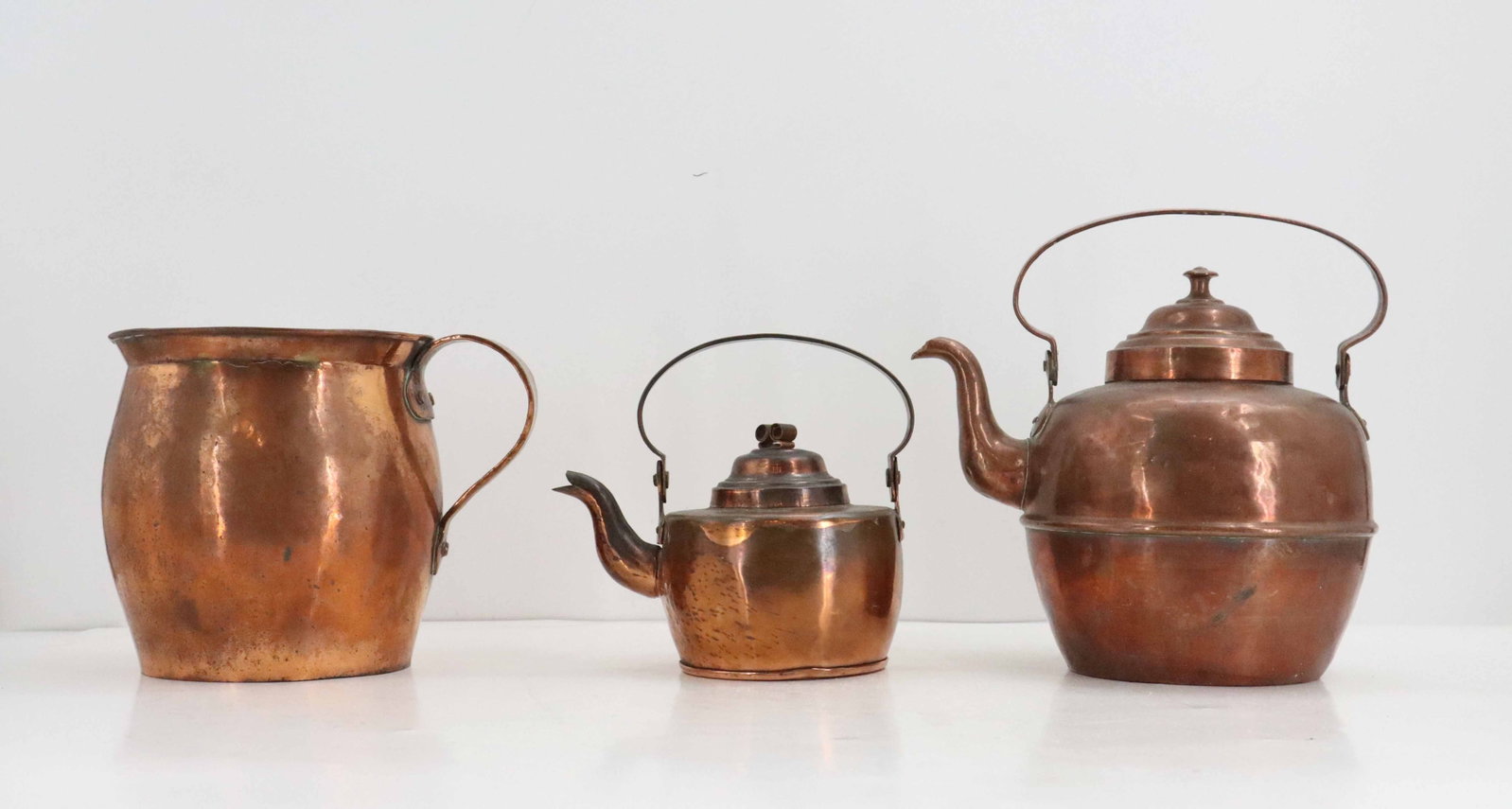 (7) Vintage Copper Serveware Items - 8