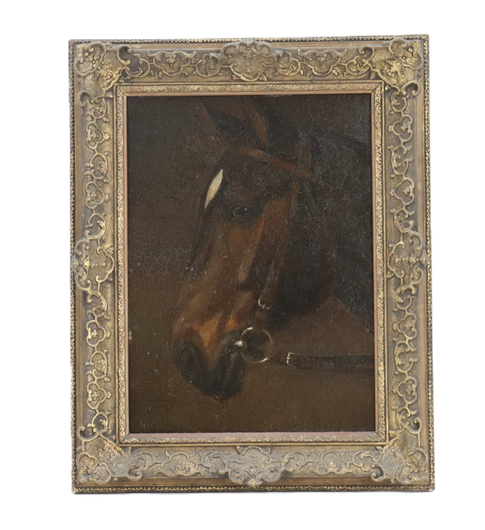 Eugen Osswald (1879-1960) German, 1928 Horse Portrait Oil on Canvas (1 of 12)