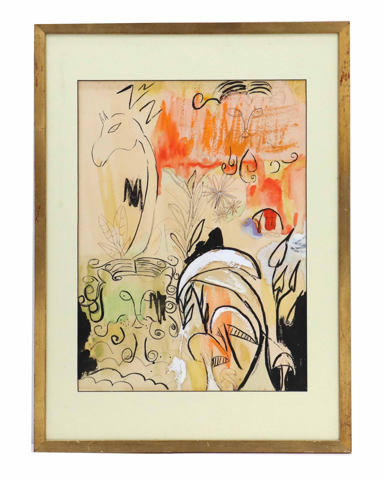 Mixed Media Whimsical Abstract of Jungle Animals (1 of 9)