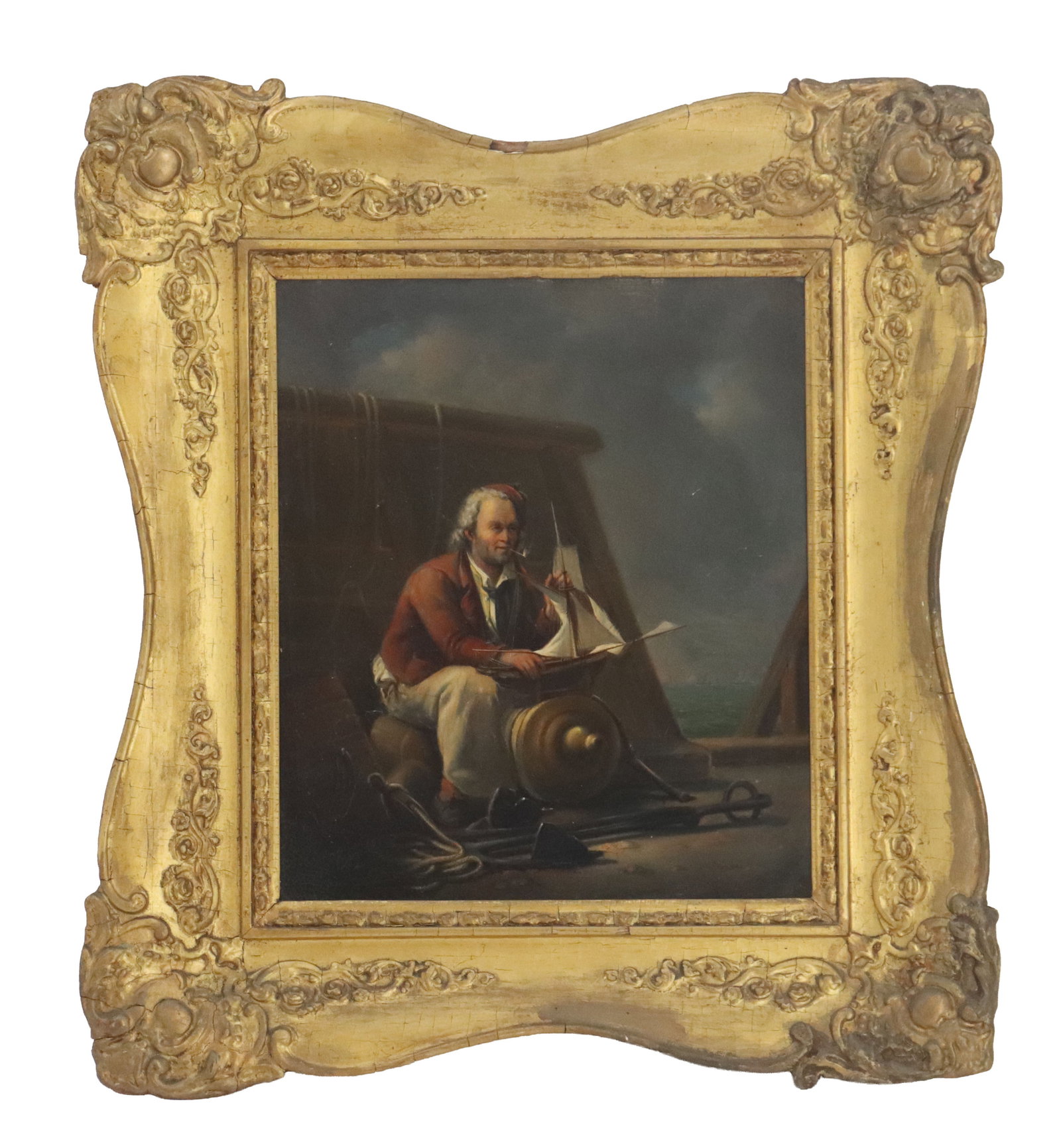 Attributed to Wilhelmine Jordan (1821-1895) German, Oil Painting of a Sailor (1 of 11)