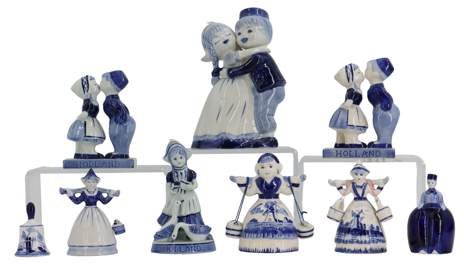 (9) Dutch Delft Porcelain Figural Sculptures (1 of 19)