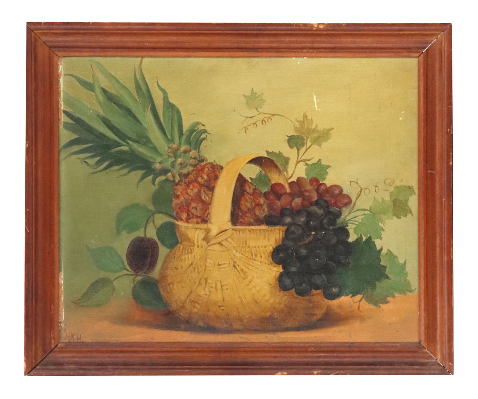 Hariet Hammond (Late 19th/Early 20th) American, Oil on Board Still Life with Fruit (1 of 15)