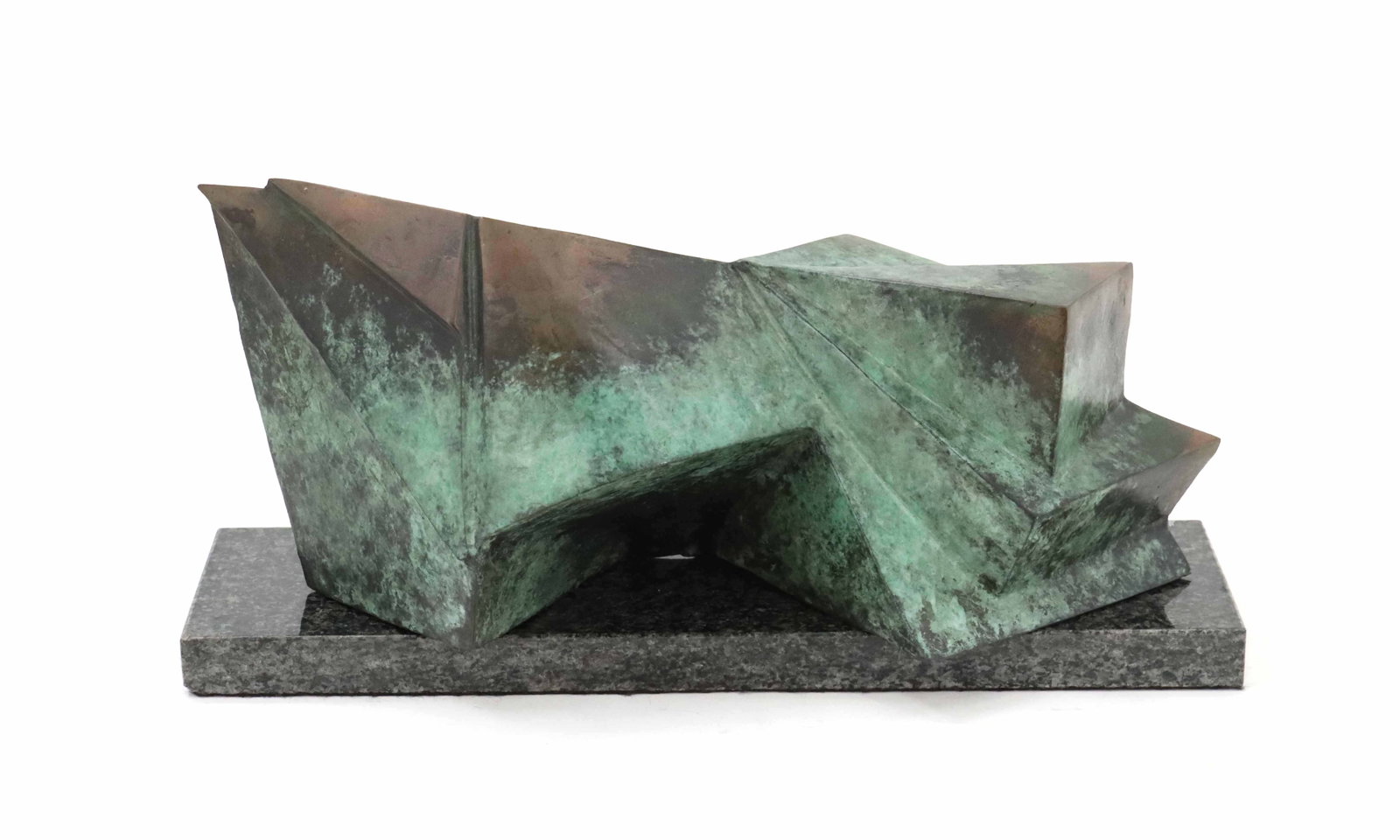 Rubin Peacock (Born 1941) American, Abstract Patinated Bronze Sculpture on Granite Base (1 of 16)