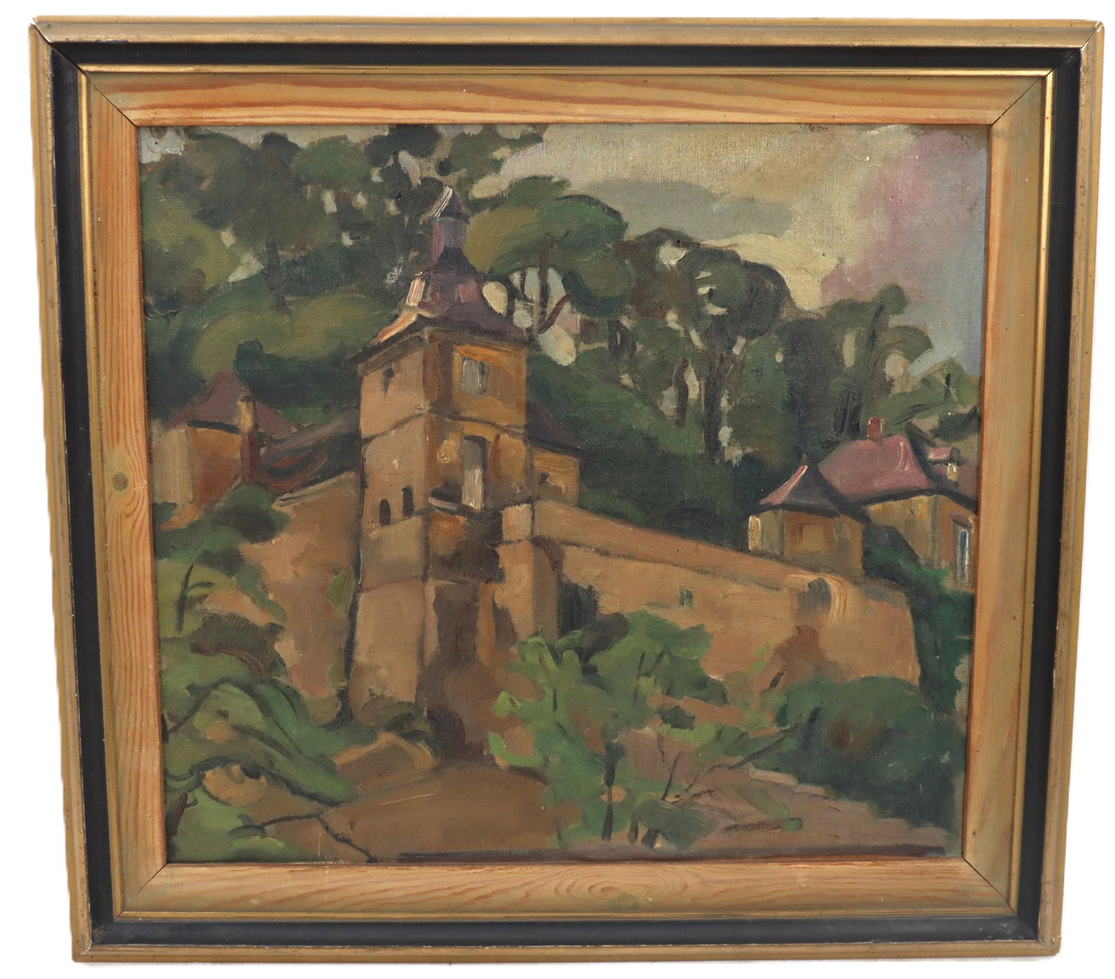 After Cezanne, Oil on Board, Maison Bellevue, Aix en Provence (1 of 9)