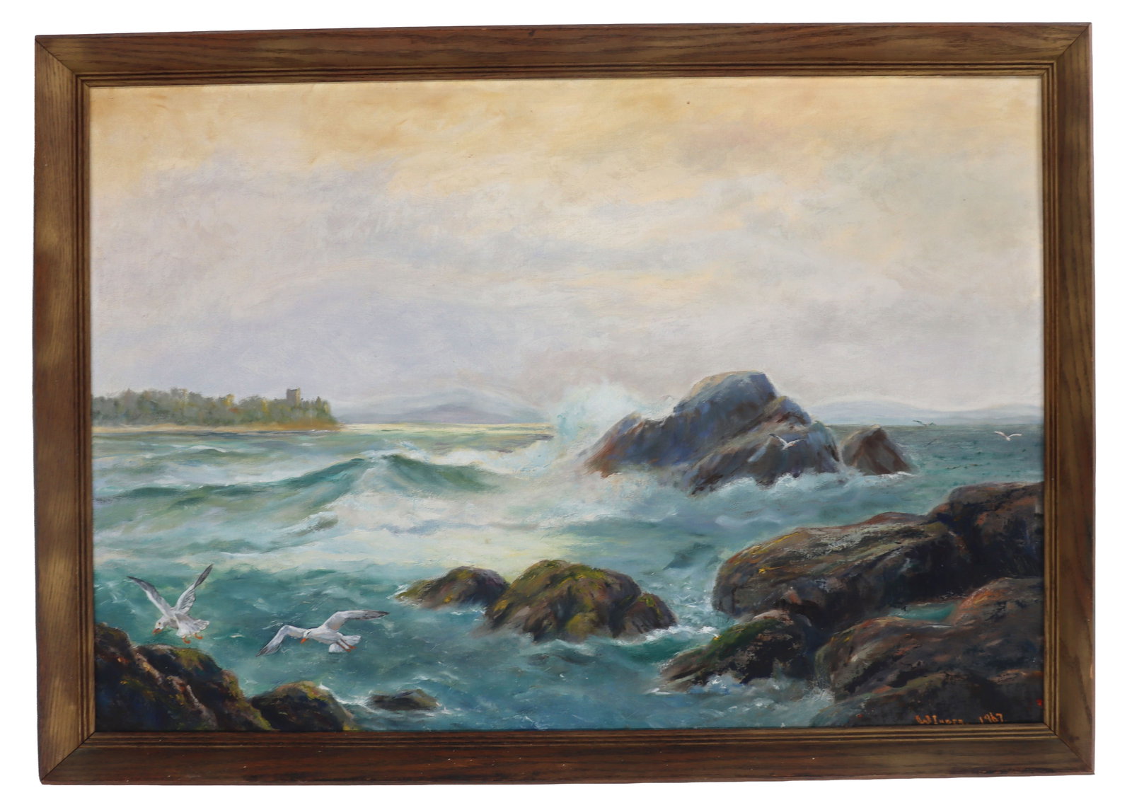 Myron Winder (1898-1981) American, Oil on Canvas, 1967 California Coast (1 of 10)
