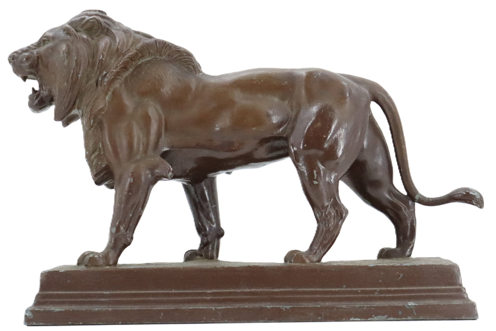 Alfred Barye (1839-1882) French, Bronze Sculpture of Walking Lion (1 of 17)