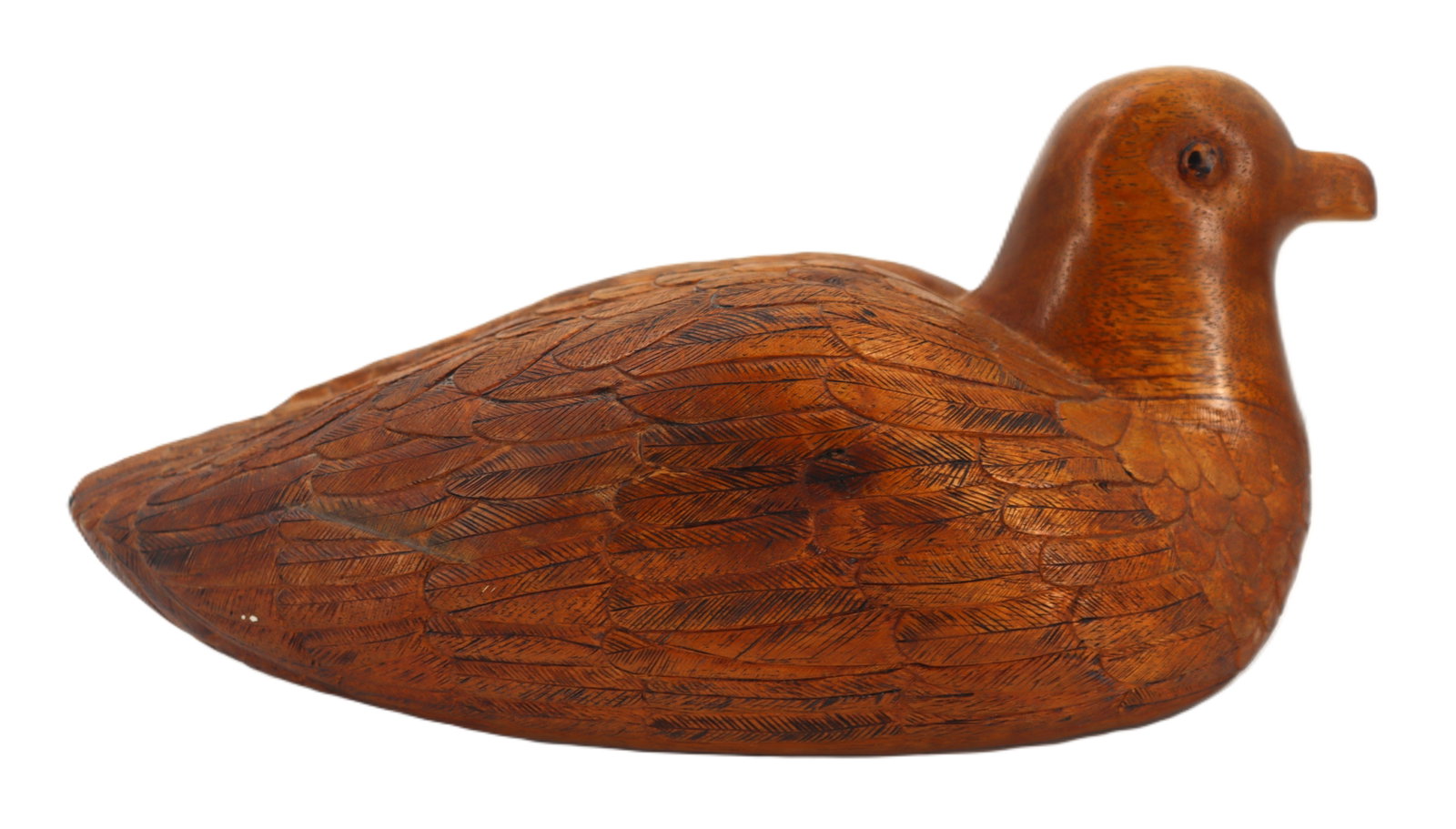 Vintage Hand Carved Wood Hen Duck Decoy (1 of 11)
