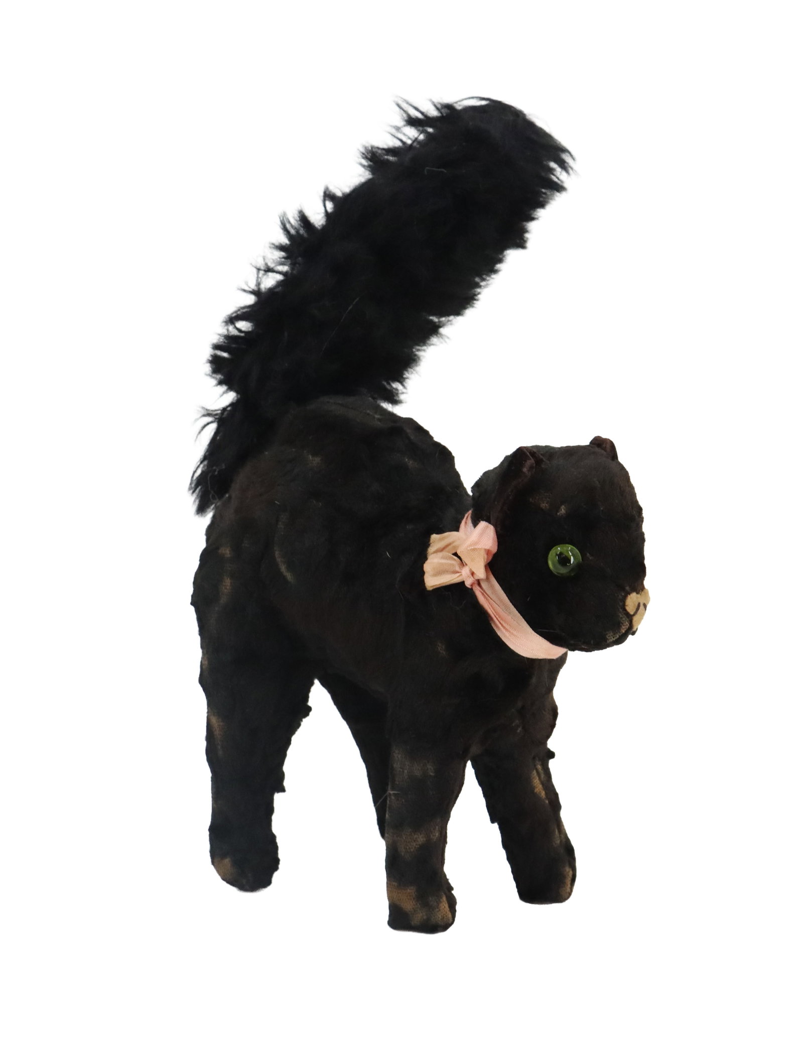 Vintage 1930s British Merrythought Mohair Black Tom Cat Toy - AS IS (1 of 15)