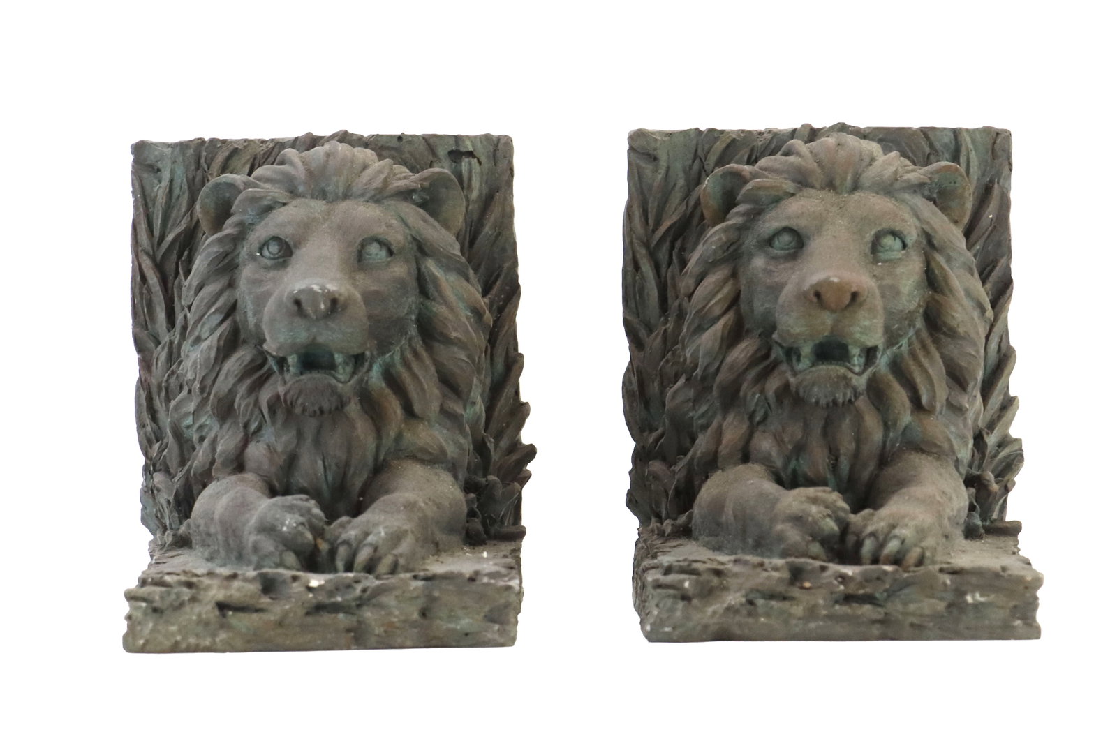 Pair of Resting Lion Bookends (1 of 14)