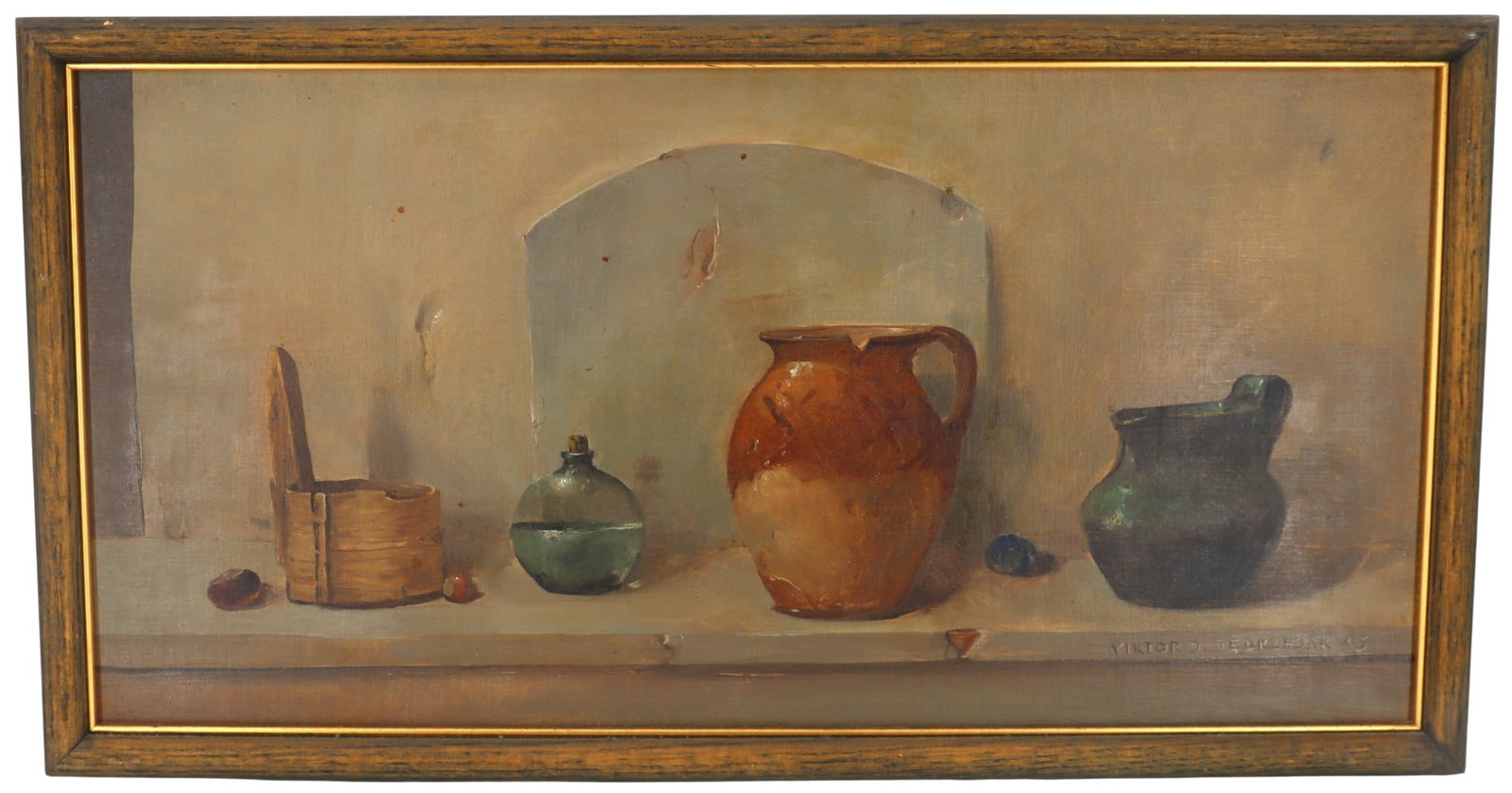 Wiktor Jerzy Jedrzejak (1956-2024) Polish, Oil on Canvas, Still Life: Wiktor Jerzy Jedrzejak (1956-2024) Polish, Oil on Canvas, Still Life. Signed and dated lower right. Wiktor Jerzy Jedrzejak was born in 1956 in Kalisz, Poland. He studied at the Higher School of Fine A