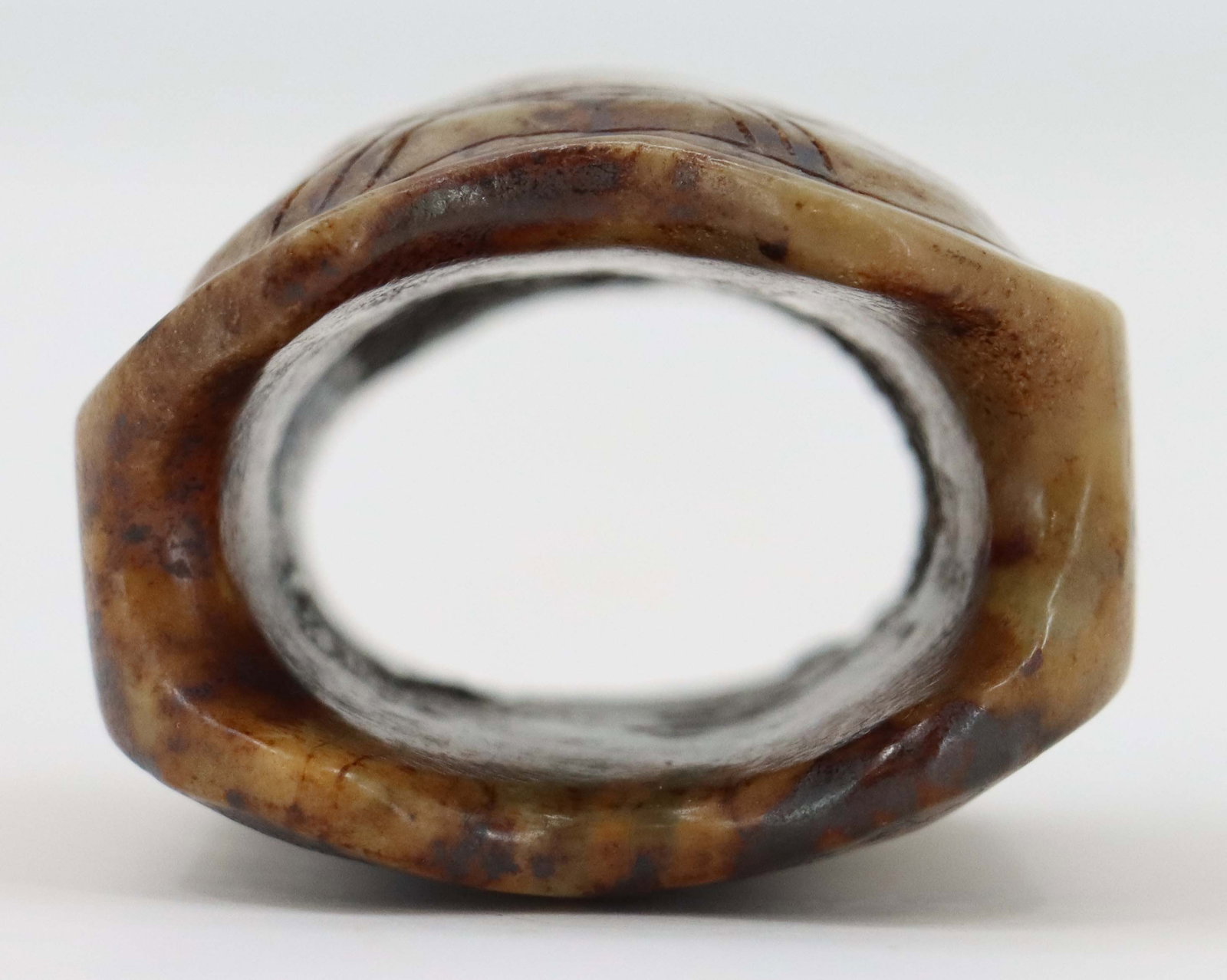 Chinese Carved Stone Turtle Shell Bead - 2