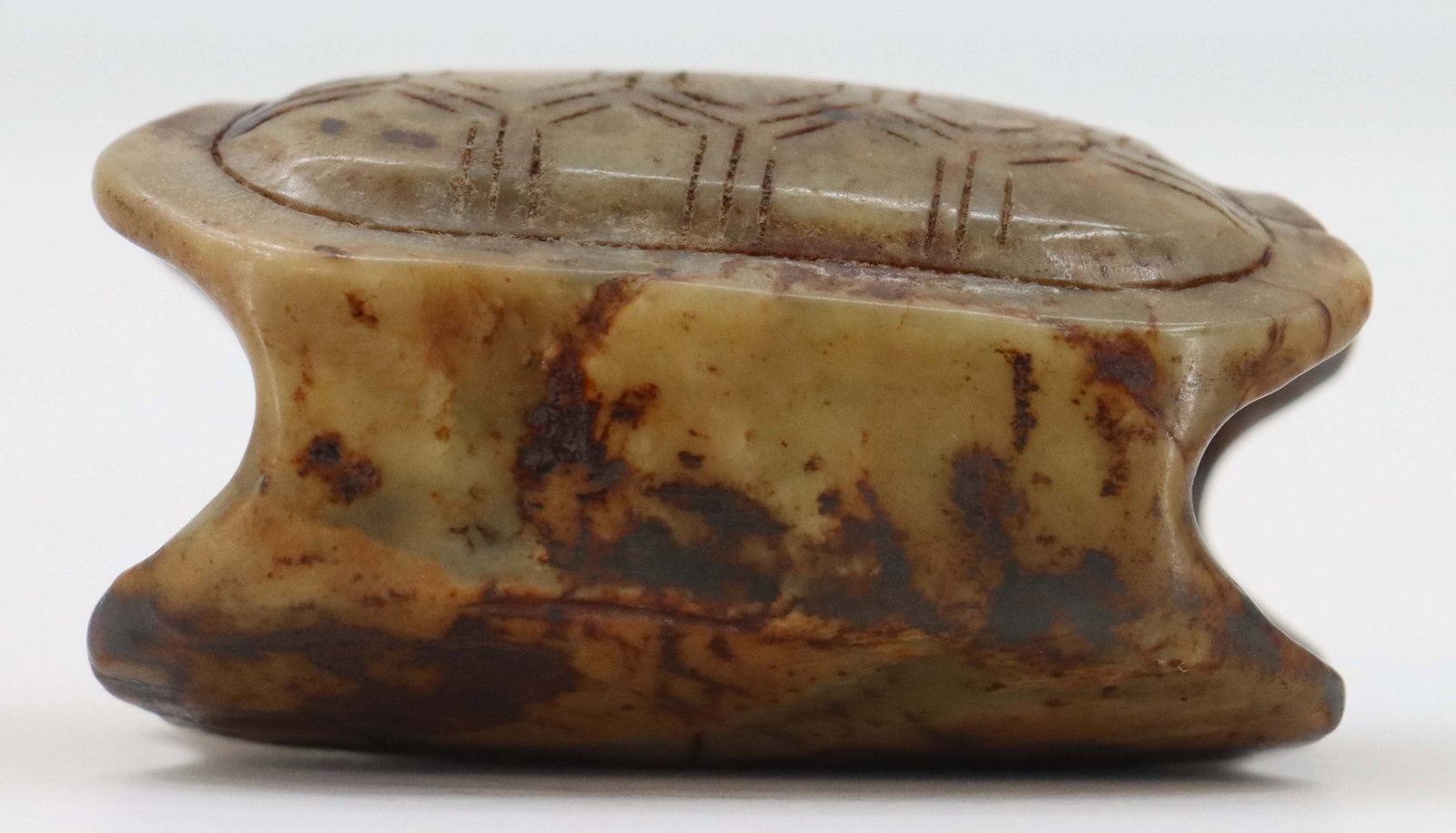 Chinese Carved Stone Turtle Shell Bead - 3