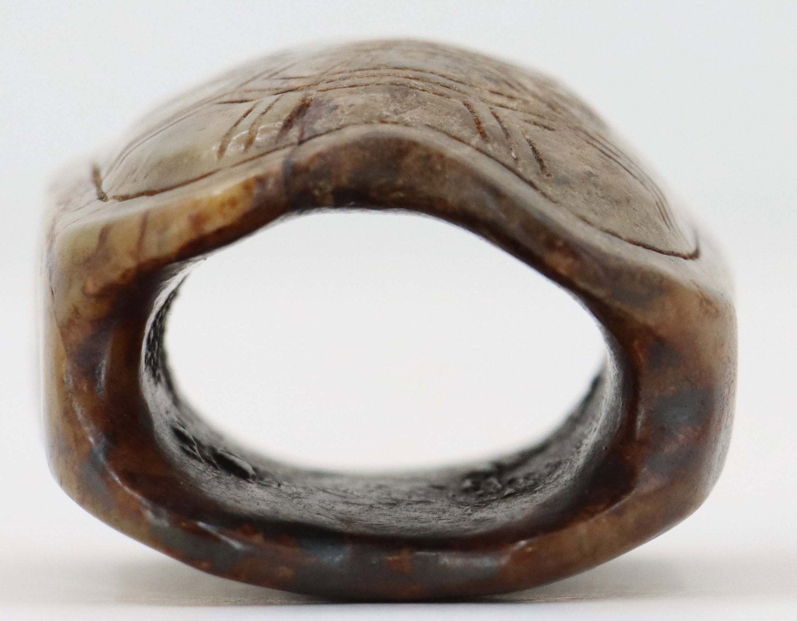Chinese Carved Stone Turtle Shell Bead - 4