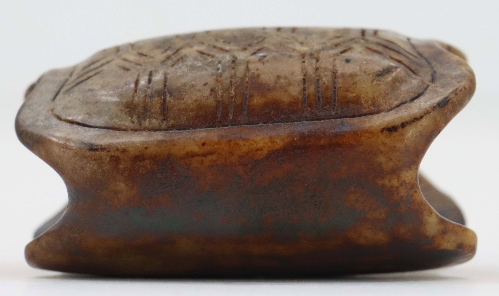 Chinese Carved Stone Turtle Shell Bead - 5