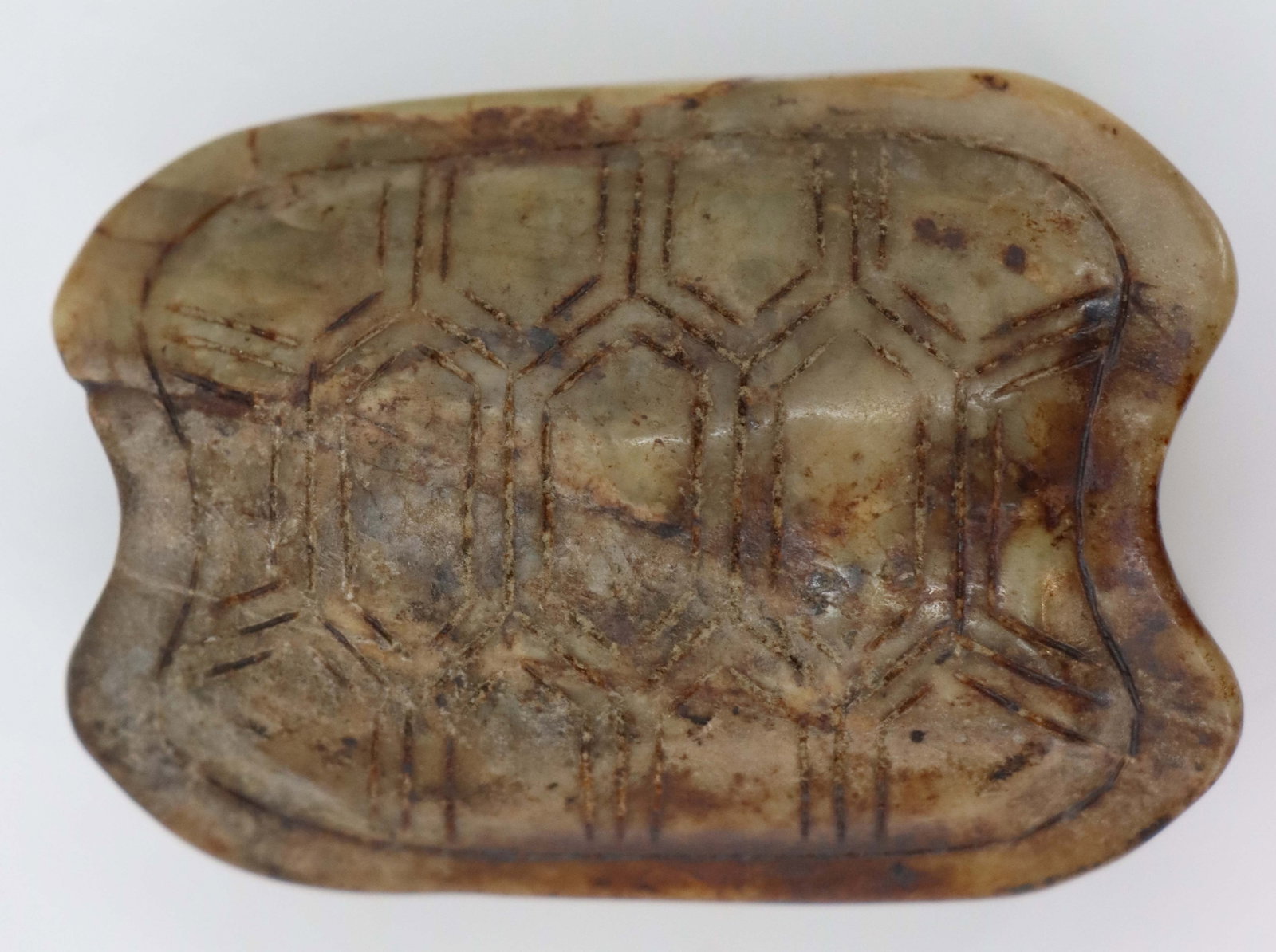 Chinese Carved Stone Turtle Shell Bead - 6